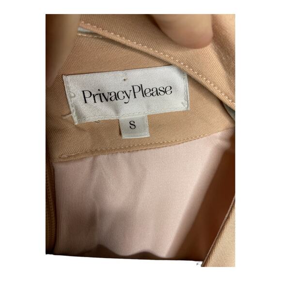 Privacy Please High Neck Cutout Dress Casual Fall Classy Neutral Holidays S - Picture 3 of 5